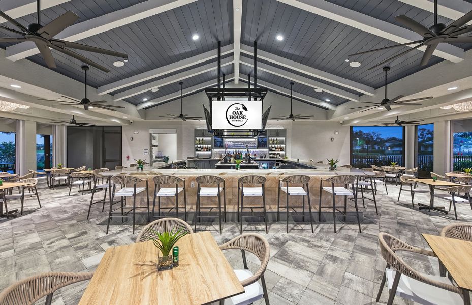 55+ community in Fort Myers, Florida with private Community Restaurant