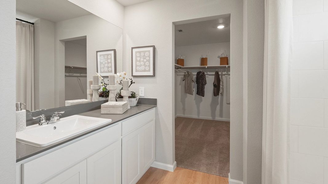 Furnished interior in a model home at Wilkins Valley in Brenham (Image 14).