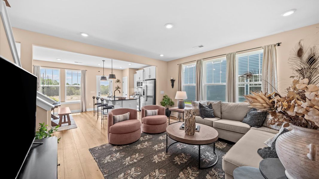 Furnished interior in a model home at El Dorado in Spartanburg (Image 6).