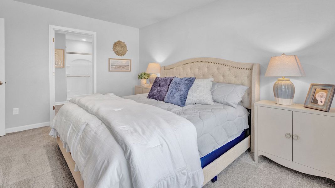 Furnished interior in a model home at Riggs Pointe in Millington (Image 22).