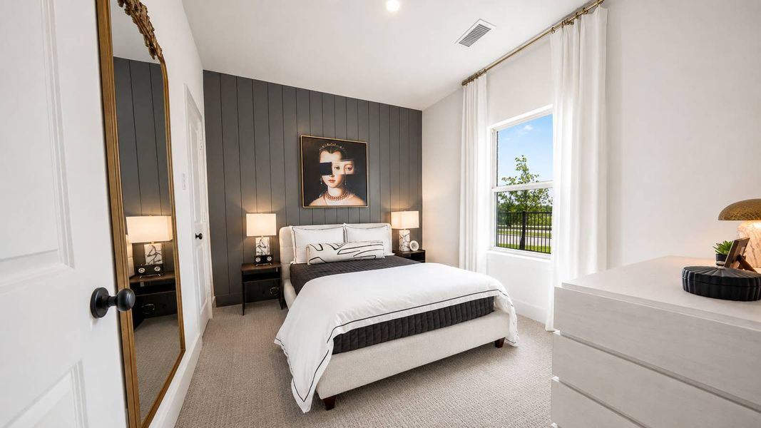 Furnished interior in a model home at Las Lomas in Forney (Image 19).