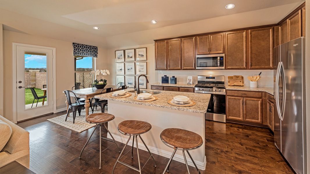 Furnished interior in a model home at Stark Farms in Denton (Image 8). Furnished interior in a model home at Stark Farms in Denton (Image 8).