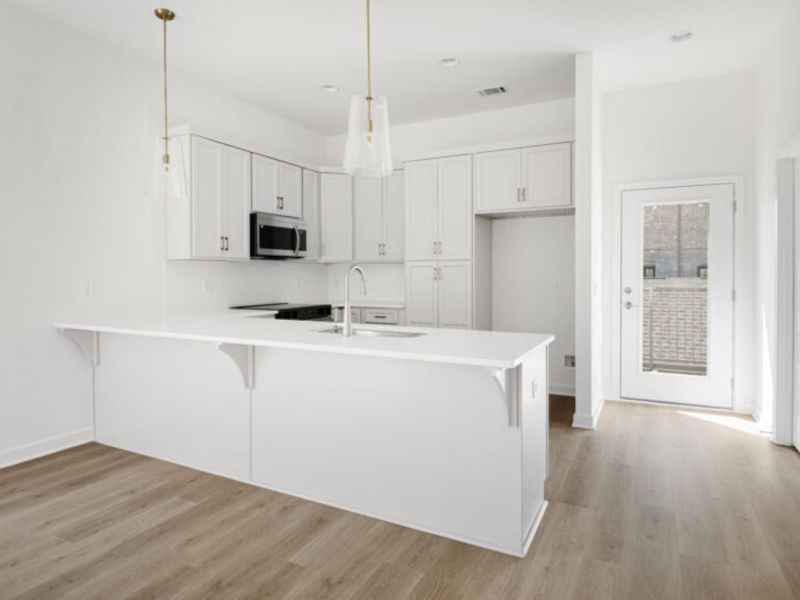 Skip takeout and prep dinner in the well-appointed kitchen.