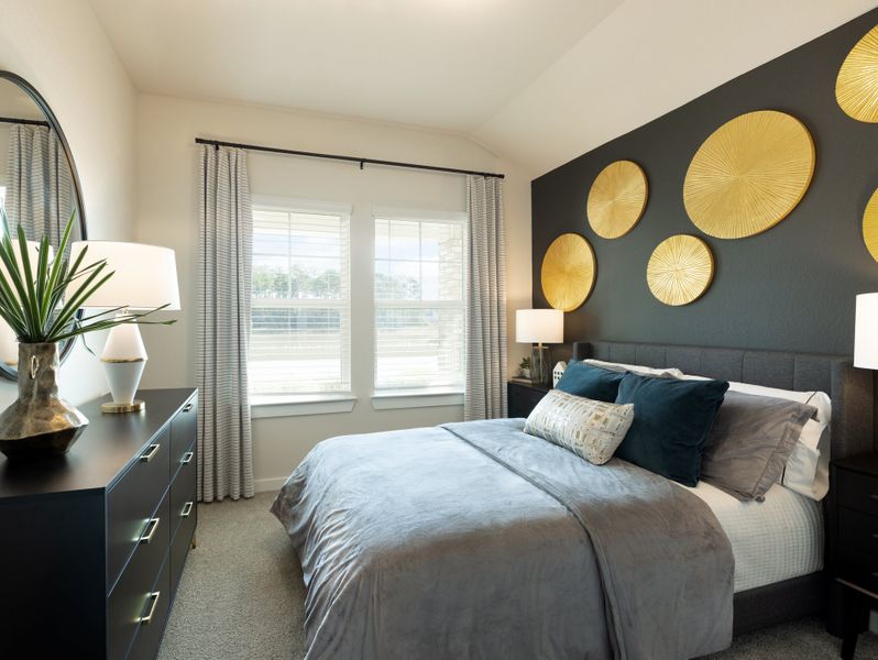 Furnished interior in a model home at Landing Meadows - Premier Series in New Caney (Image 17).