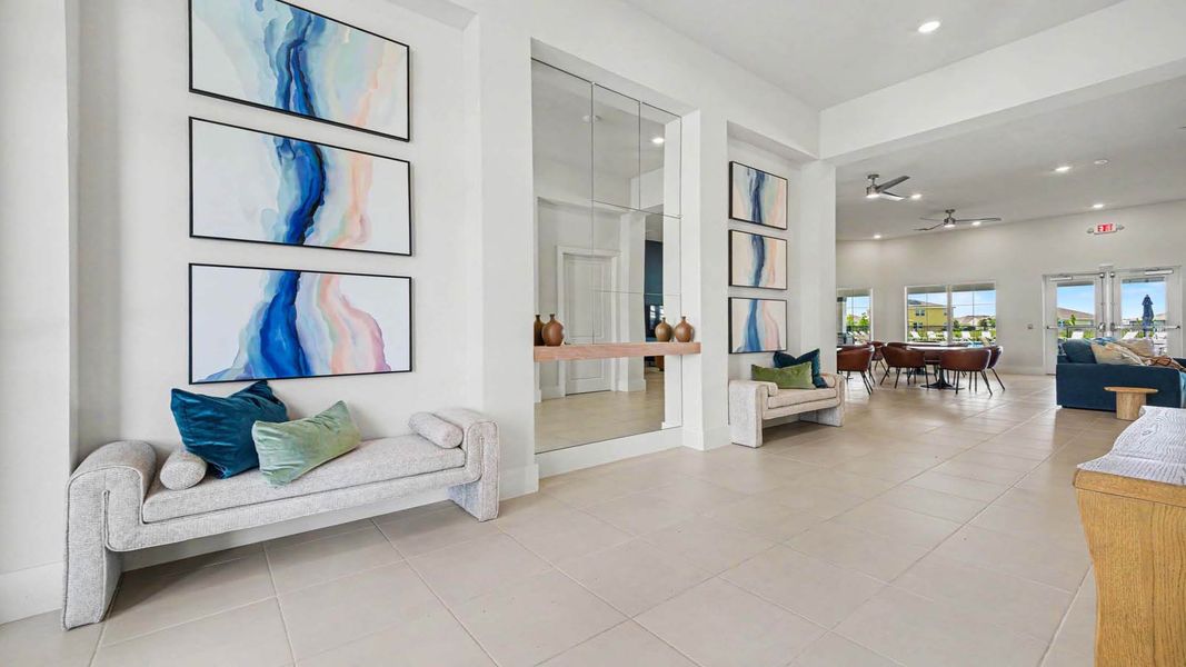 Furnished interior in a model home at Creekside in Fort Pierce (Image 10).