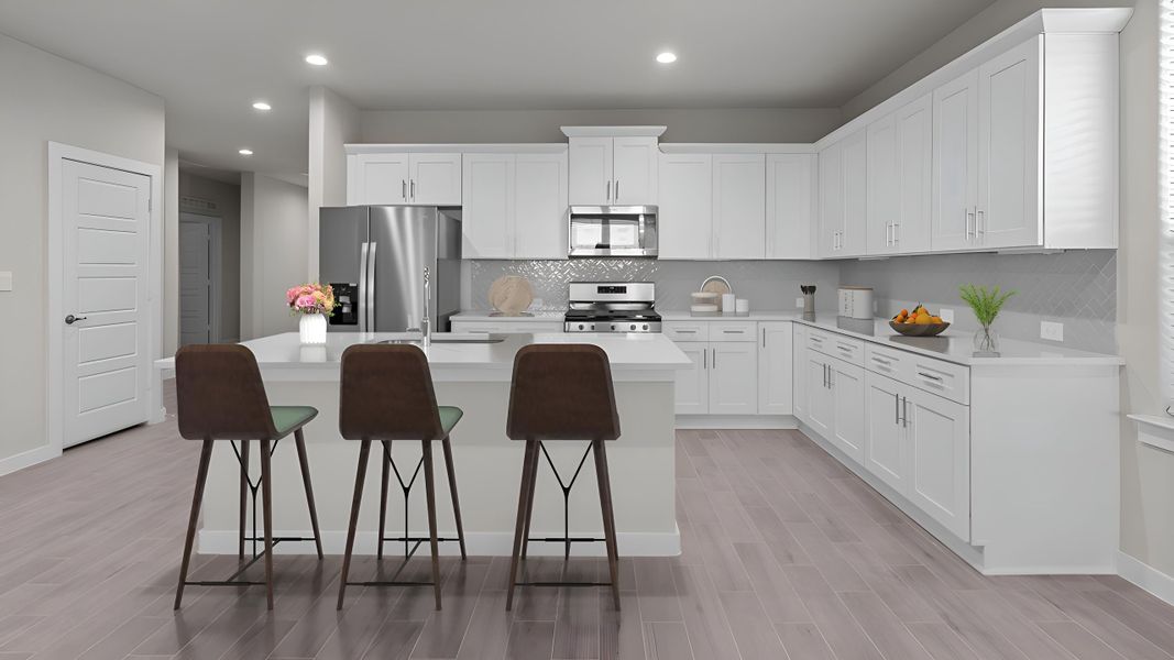 Furnished interior in a model home at Northwest Passage in Midland (Image 5). Furnished interior in a model home at Northwest Passage in Midland (Image 5).