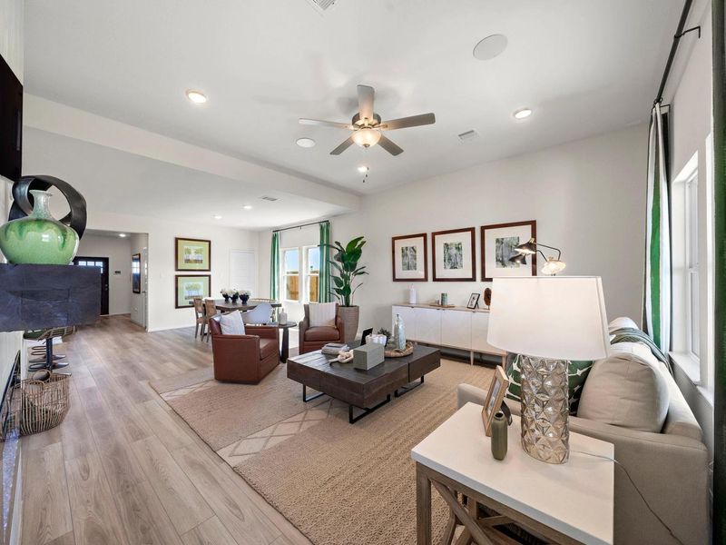 Furnished interior in a model home at River Ranch Meadows in Dayton (Image 14).