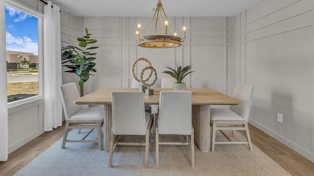 Furnished interior in a model home at Sunset Oaks in Maxwell (Image 25).