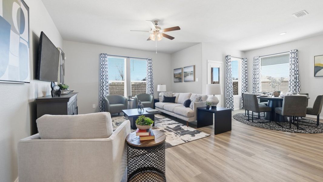 Furnished interior in a model home at Trails of Elizabeth Creek in Fort Worth (Image 37).