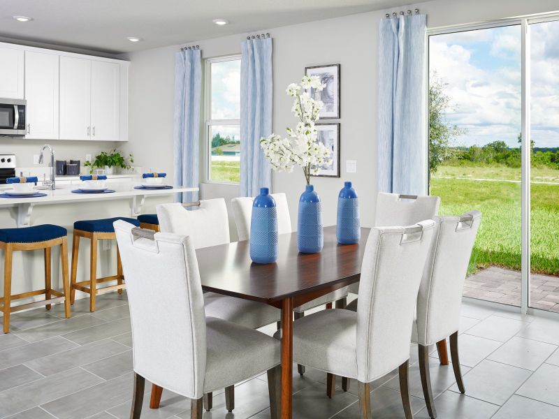 Furnished interior in a model home at Wynnstone - Signature Series in Davenport (Image 17).