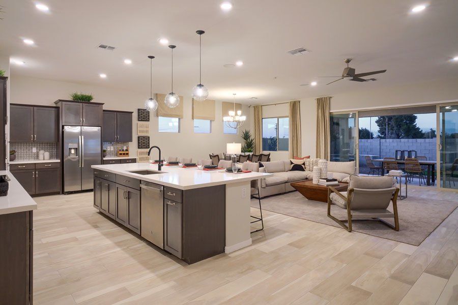Furnished interior in a model home at Laveen Vistas II in Laveen (Image 9).