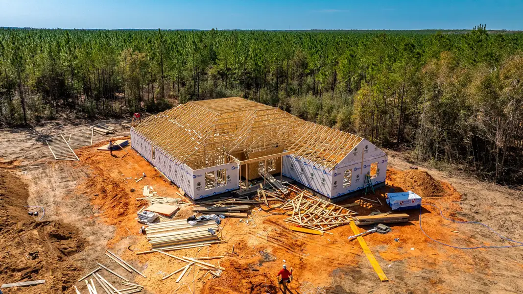 Homes under construction in the Walther Reserve community in Milton, FL (Image 1). Homes under construction in the Walther Reserve community in Milton, FL (Image 1).
