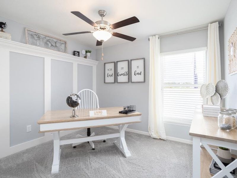 Or, for flexible uses such as a home office - Raychel model home in Palmetto, FL