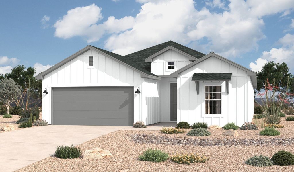 Front exterior of a home in the Summer Sky North community, located in El Paso, TX (Image 17).