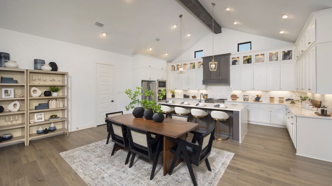 Furnished interior in a model home at Parten 75'/85' in Austin (Image 12).