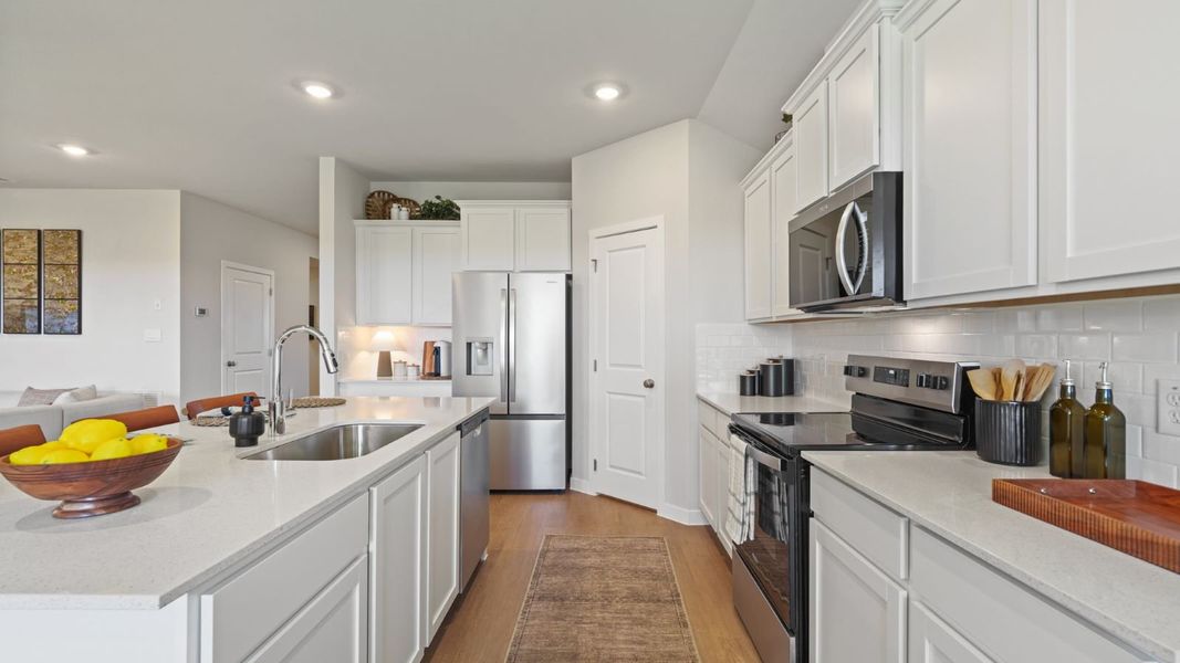 Furnished interior in a model home at Portland Village in Portland (Image 9).