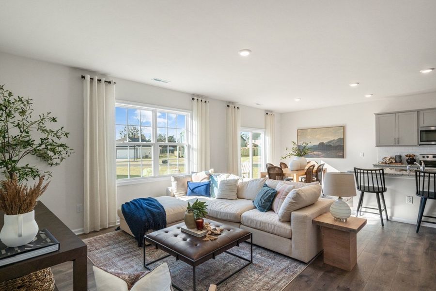 Furnished interior in a model home at Hoke Loop Ridge in Fayetteville (Image 5). Furnished interior in a model home at Hoke Loop Ridge in Fayetteville (Image 5).