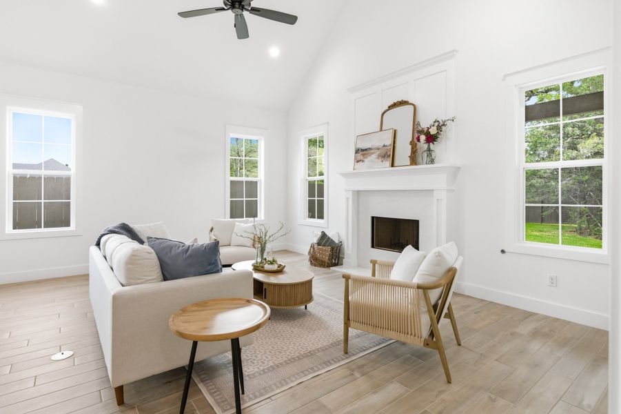 Furnished interior in a model home at Oakmont in Bryan (Image 18).