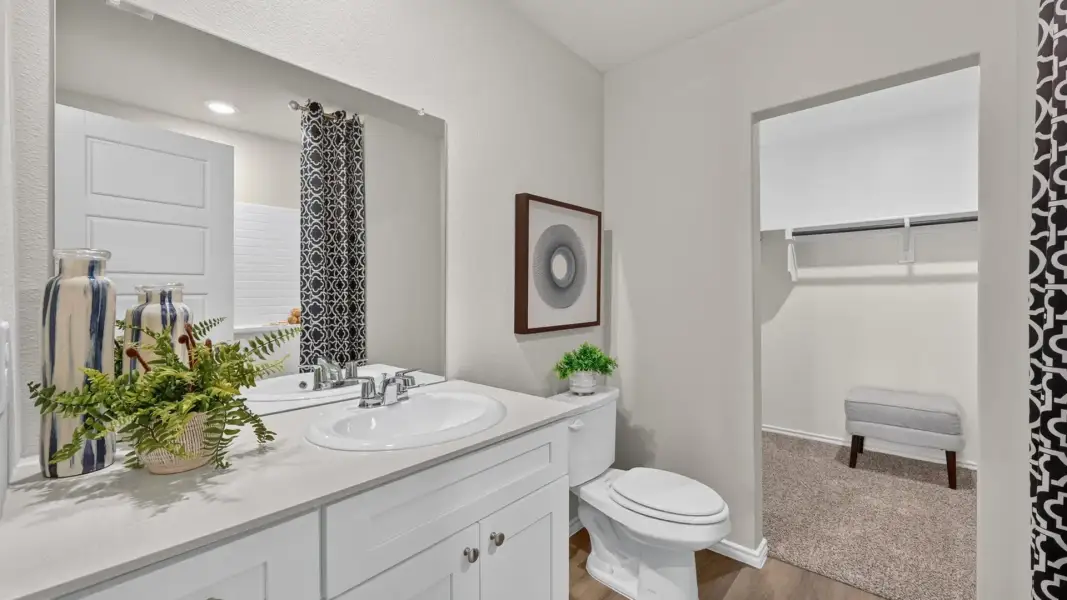 Furnished interior in a model home at The Wells in Mineral Wells (Image 20).