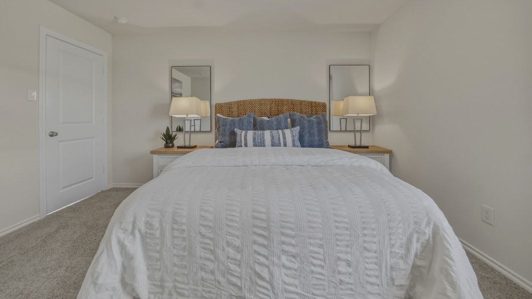 Furnished interior in a model home at Asher Oaks in Bonham (Image 17). Furnished interior in a model home at Asher Oaks in Bonham (Image 17).