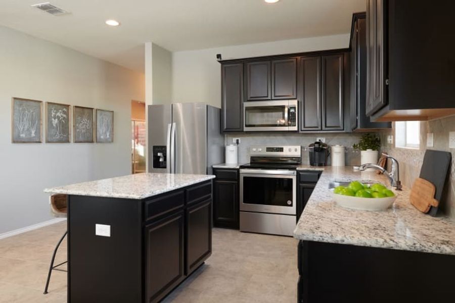 Furnished interior in a model home at Elley Crossing in New Braunfels (Image 20).