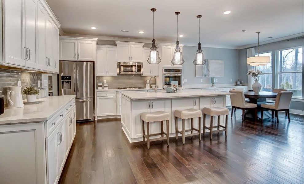 Furnished interior in a model home at Arbor West in Dawsonville (Image 15).