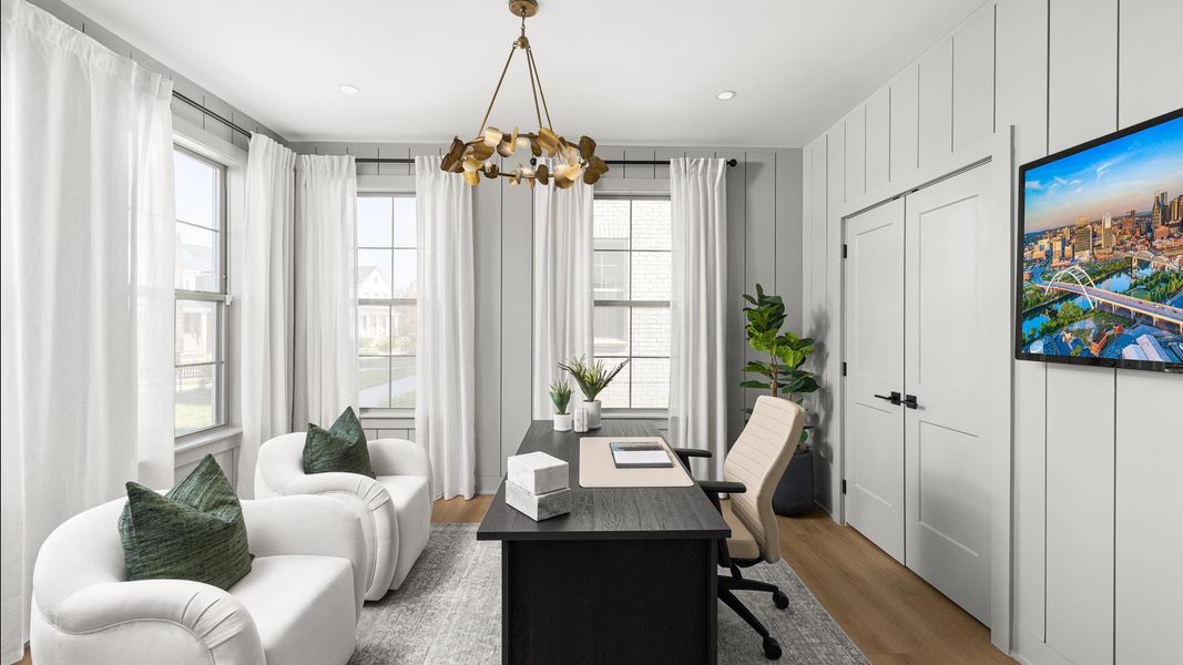 Versatile lower-level flex rooms Versatile lower-level flex rooms