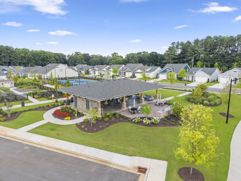 Aerial view of the The Reserve at Bells Ferry community in Kennesaw, GA, showing layout and nearby surroundings (Image 22).