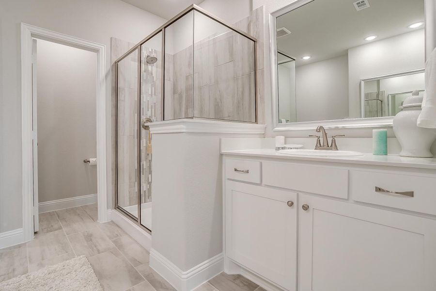 Furnished interior in a model home at Creekview Farms in Greenville (Image 32).