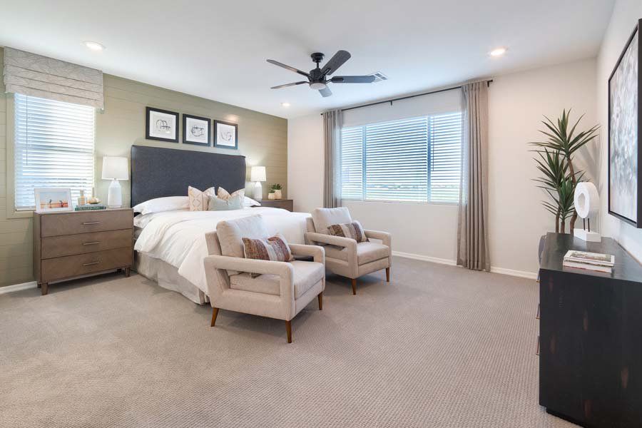 Furnished interior in a model home at Ryder Ranch in Surprise (Image 44).