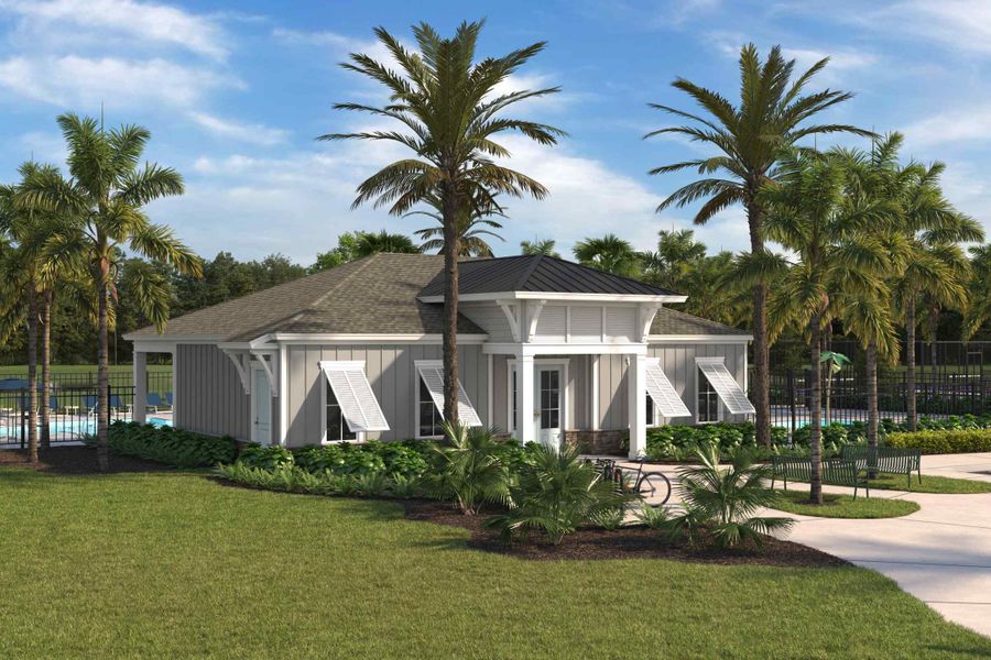 Front Exterior of Future Clubhouse Amenity at Reserve East