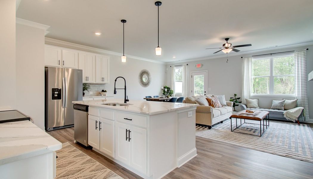 Furnished interior in a model home at Millstone at Mundy Mill in Gainesville (Image 6). Furnished interior in a model home at Millstone at Mundy Mill in Gainesville (Image 6).