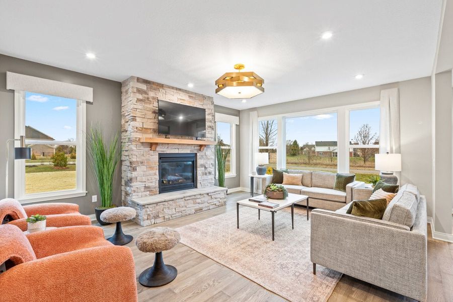Furnished interior in a model home at Lochmoor at Savannah Lakes in Hiram (Image 36).