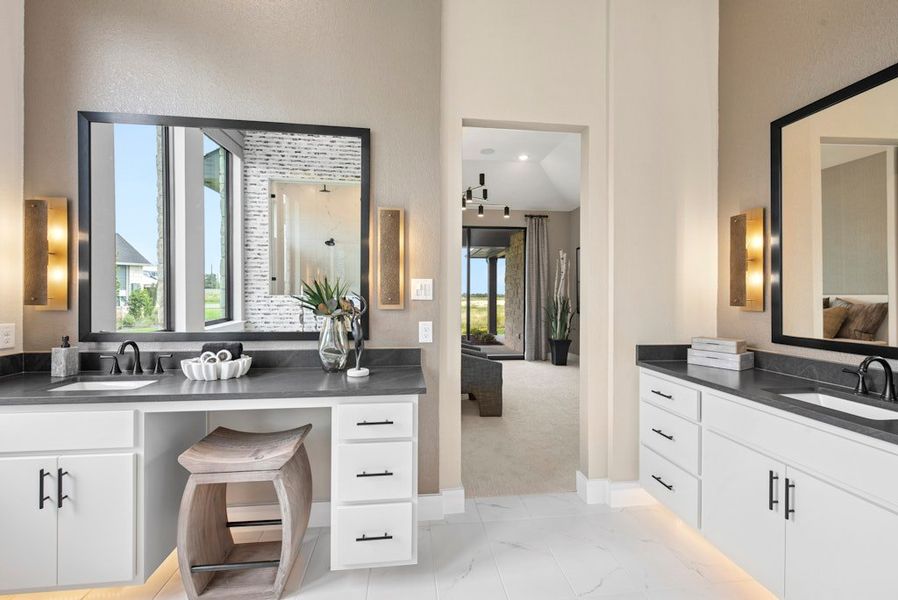 Furnished interior in a model home at Leander Estates in Leander (Image 11).