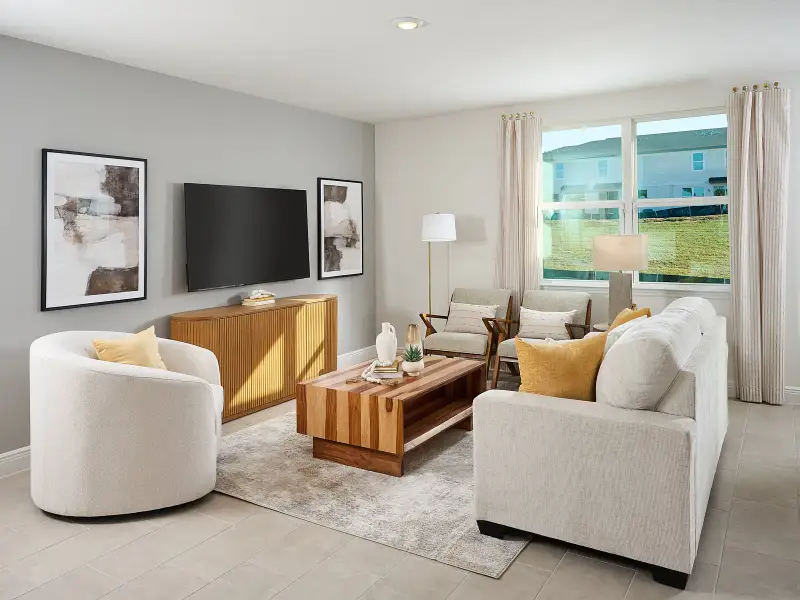 Furnished interior in a model home at The Reserve at Hammock Oaks - Signature Series in Lady Lake (Image 6).