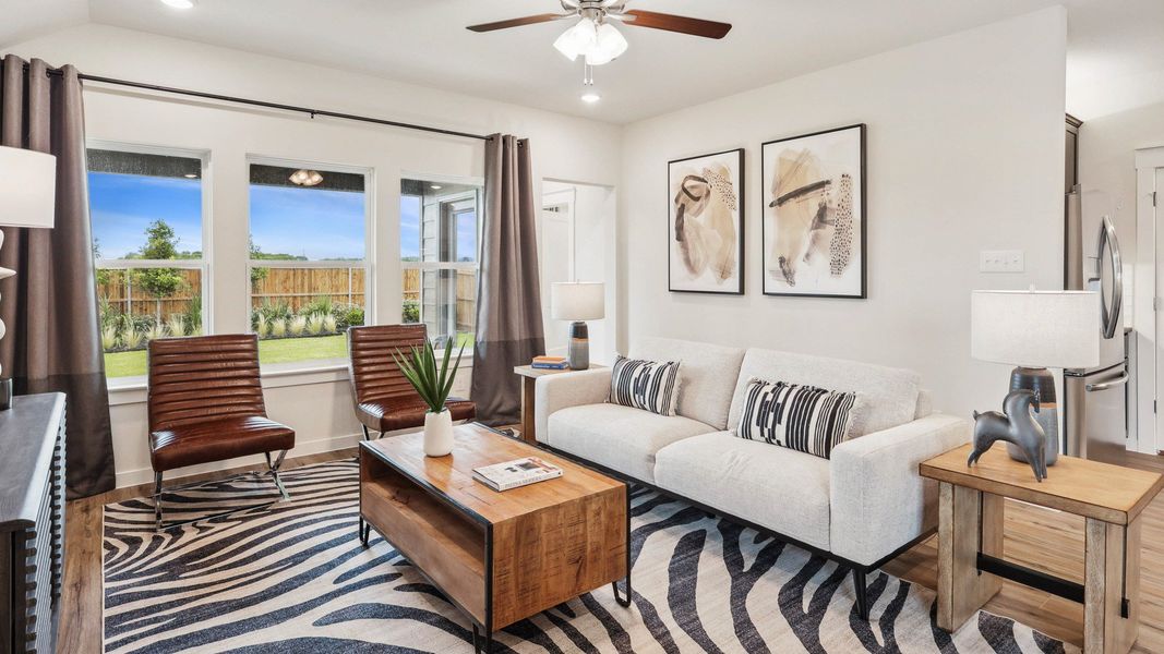 Furnished interior in a model home at Morningside in Josephine (Image 5).