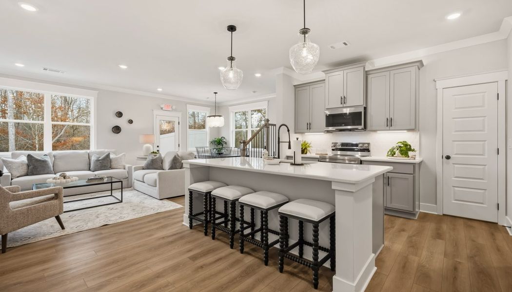 Furnished interior in a model home at Millstone at Mundy Mill in Gainesville (Image 13).