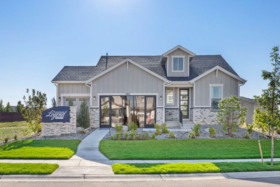 RainDance 60s Plan C417 Front Elevation by American Legend Homes