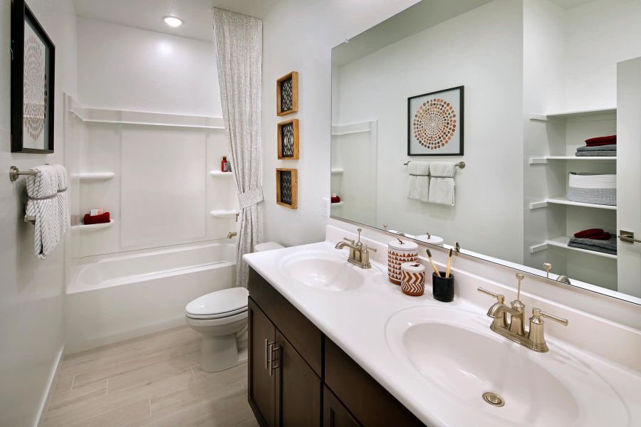 Furnished interior in a model home at Entrada Signature Series in Tolleson (Image 21). Furnished interior in a model home at Entrada Signature Series in Tolleson (Image 21).