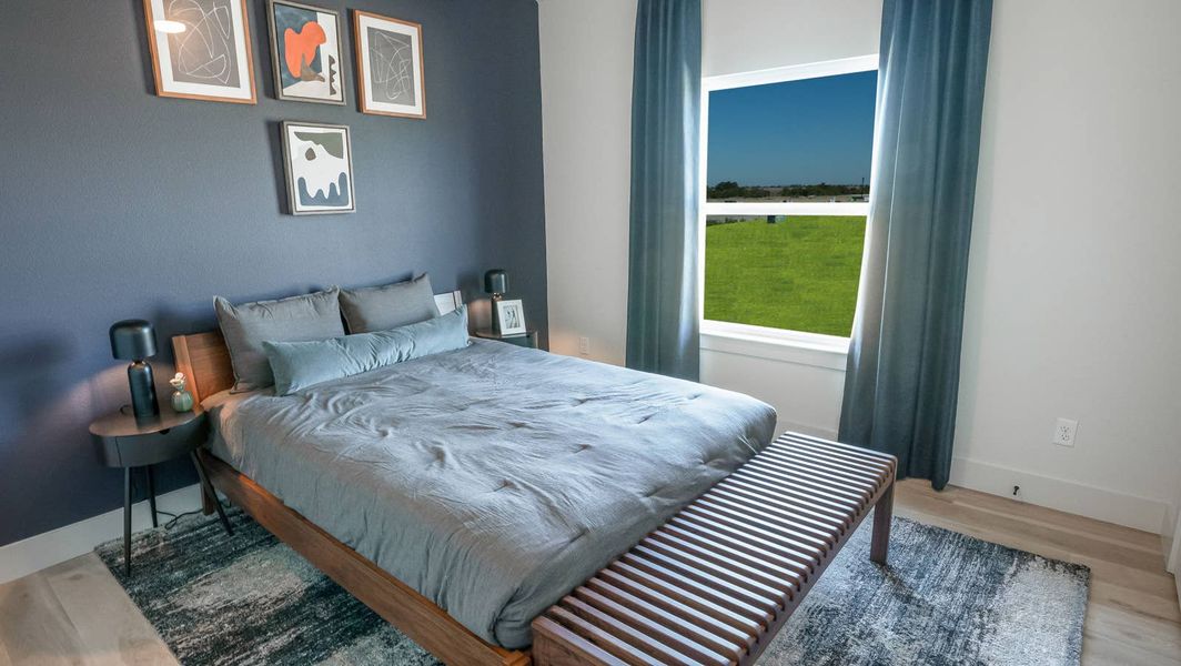 Furnished interior in a model home at Edgewood Creek in Celina (Image 22).