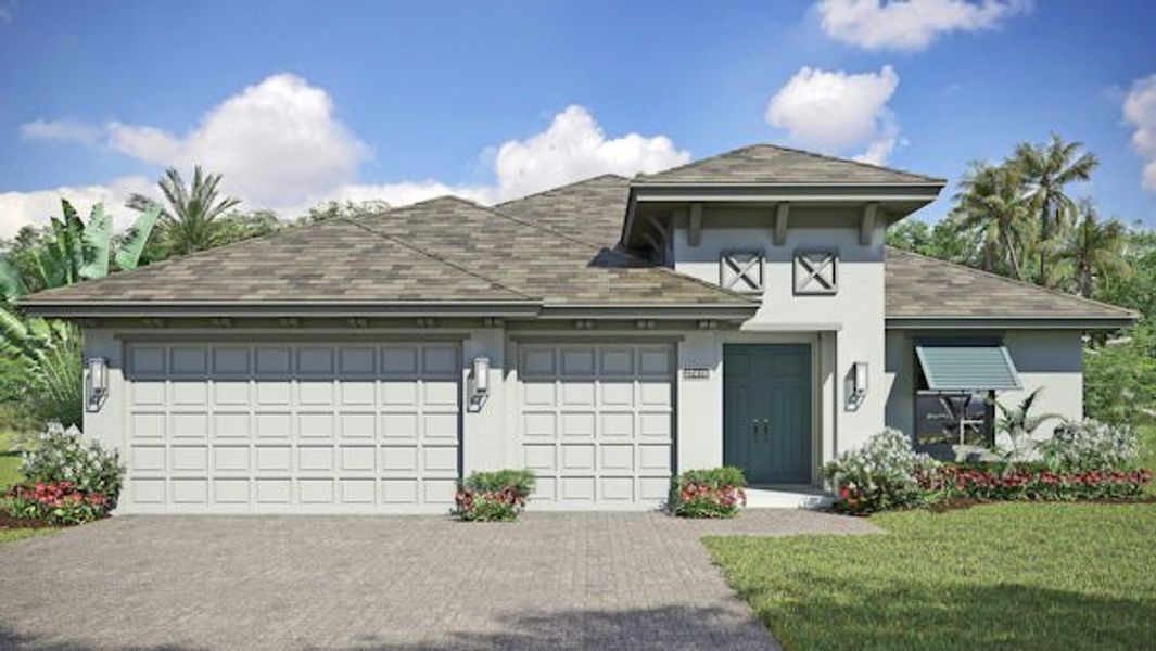 Front exterior of a home in the High Pointe community, located in Vero Beach, FL (Image 43).