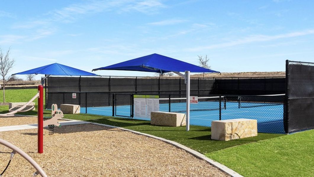 Big Sky Estates has a a wonderful pickleball court.