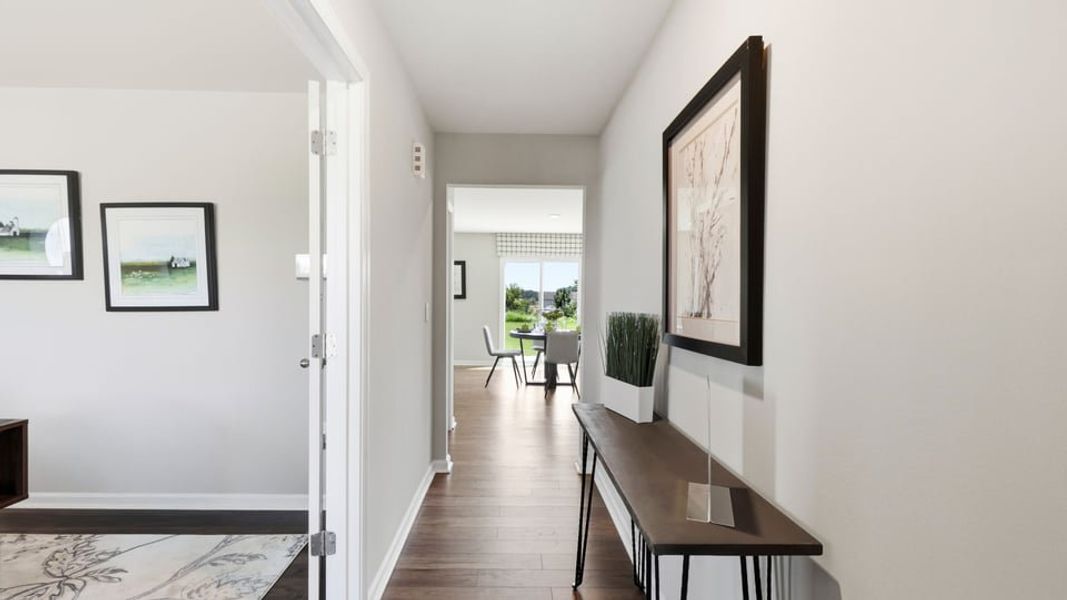 Furnished interior in a model home at Treemont Commons in Wellford (Image 7).