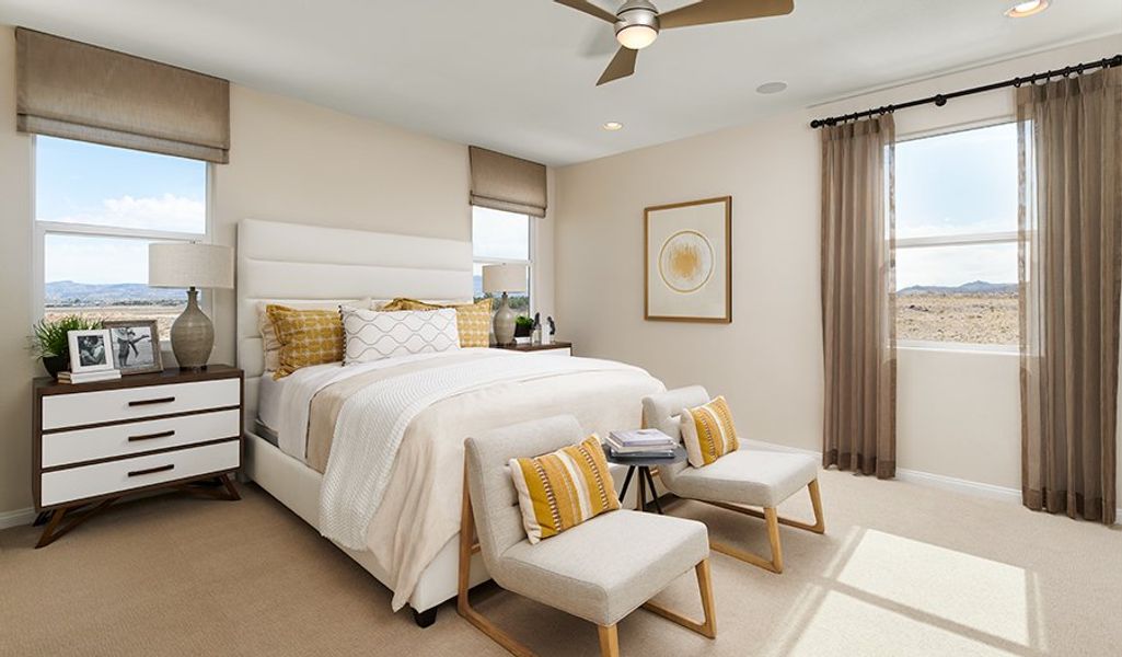 Furnished interior in a model home at Seasons at Star Valley in Tucson (Image 11).