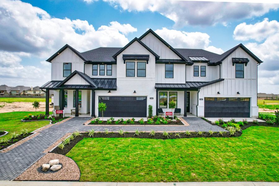 Front exterior of a home in the Jordan Ranch: Signature Series community, located in Katy, TX (Image 4).