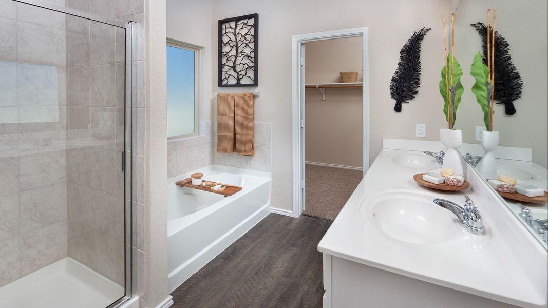 Hunters Ranch Model Home Primary Bath