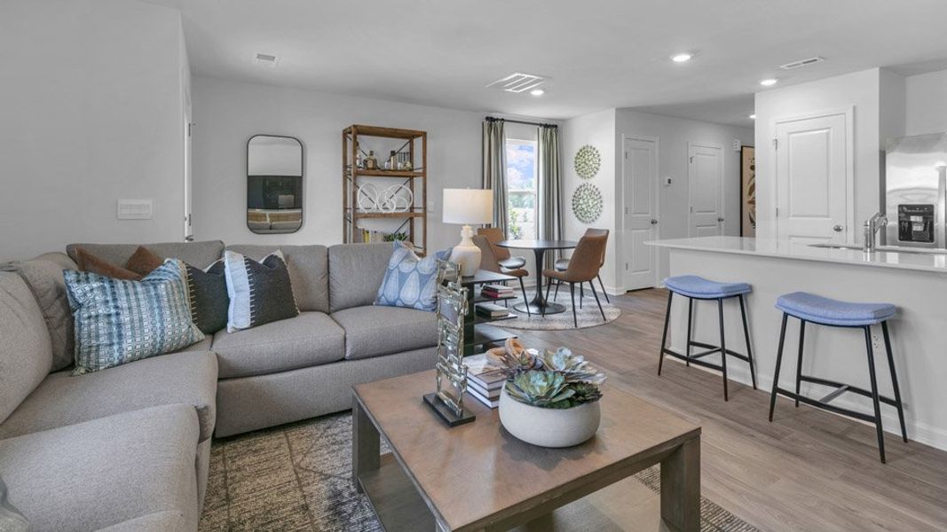 Furnished interior in a model home at The Townes at Martin Farms in Aberdeen (Image 4).
