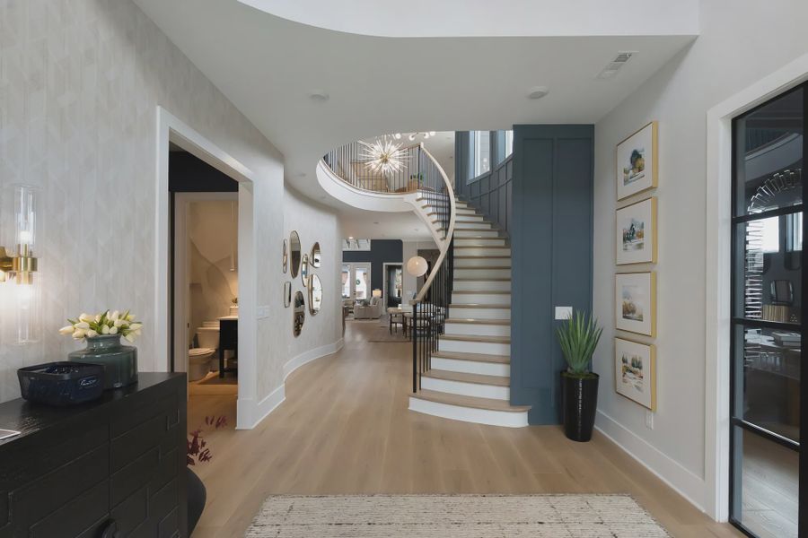 Furnished interior in a model home at Poplar Farms in Franklin (Image 5).