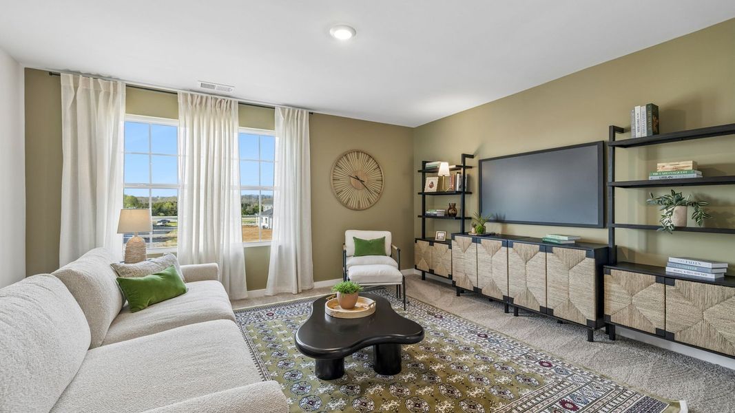 Furnished interior in a model home at Reserve at Hickory Ridge in Columbia (Image 107).