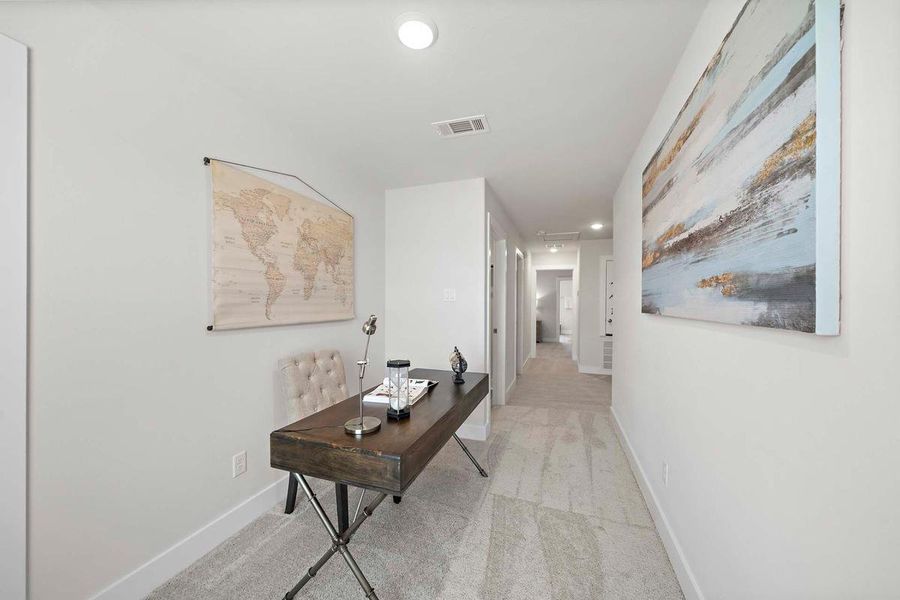 Furnished interior in a model home at Enclave at Cypress in Cypress (Image 14).